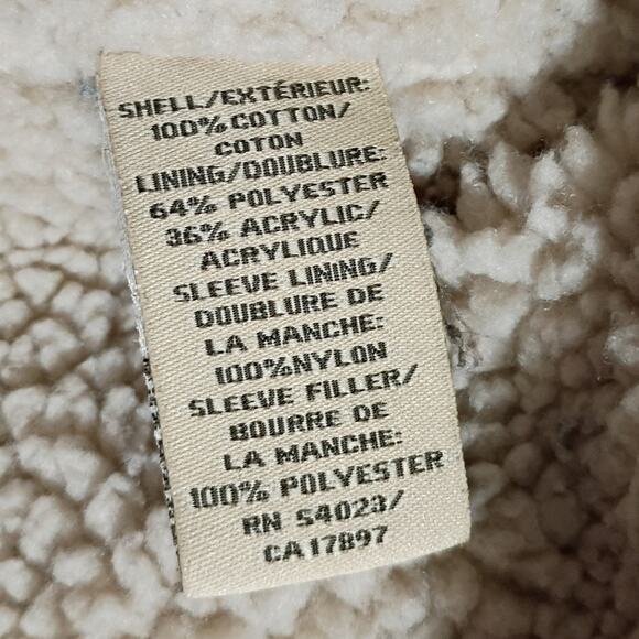 Old Navy Vintage Men's XL Corduroy Sherpa Lined Jacket Tan Easy Care Snap-Front - Picture 11 of 11